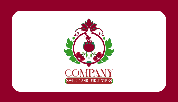 Cherry Juice Splash Business Card