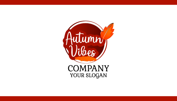 Chilly Vibes Autumn Business Card