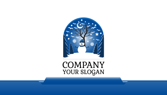 Chirping Birds Winter Business Card