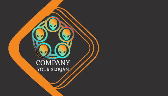 Circular Alienware Business Card