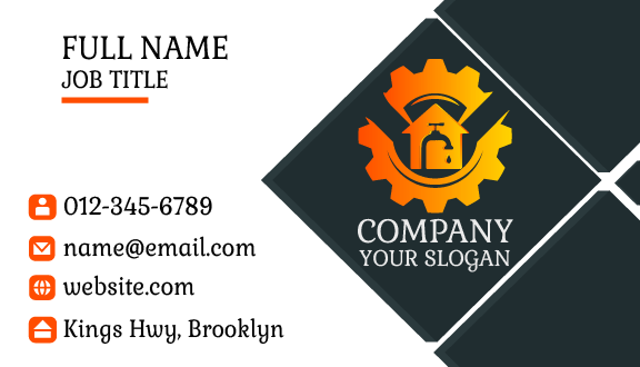 Circular Gear Plumber Business Card