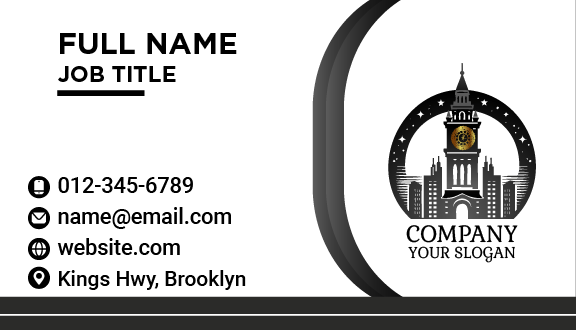 Classic Tower Clock Business Card