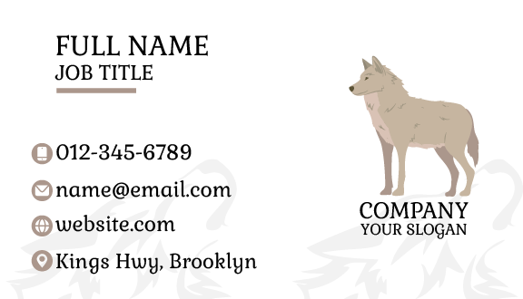 Clever Wolf Business Card
