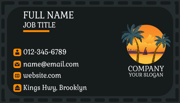 Cloudy Horizon Summer Business Card