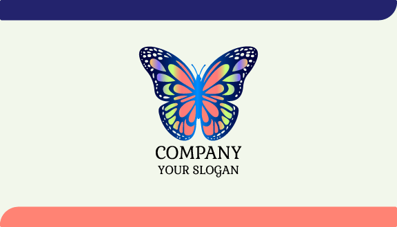 Colorful Butterfly Business Card