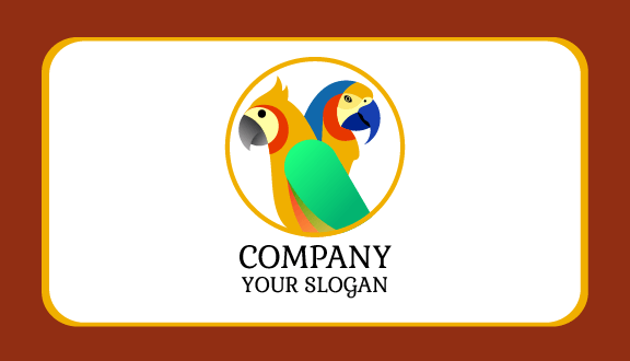 Colorful Parrot Bird Business Card