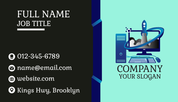 Computer Marketing Business Card