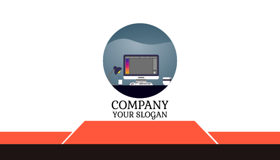 Computer Table Business Card