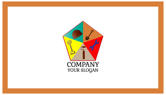 Construction Essential Tools Business Card