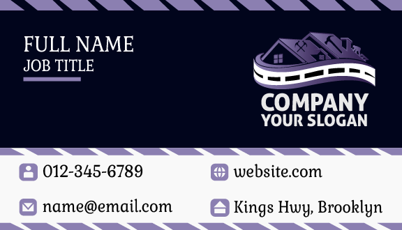 Construction Hammer Business Card