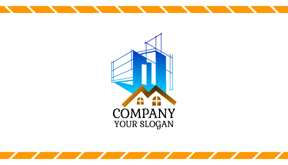 Construction Site Architect Business Card