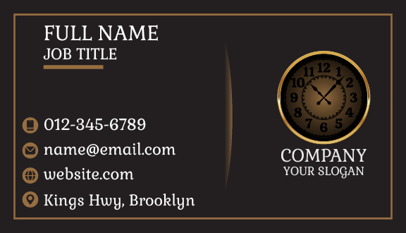 Countdown Clock Business Card