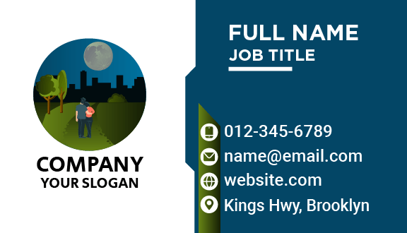 Couple Enjoying Moon Business Card