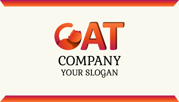 Cozy Orange Cat Business Card