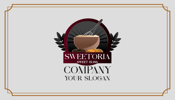 Cream Whisking Bakery Business Card