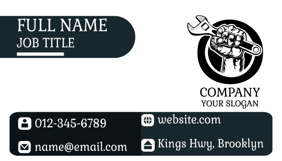 Creative Plumber Fist Business Card