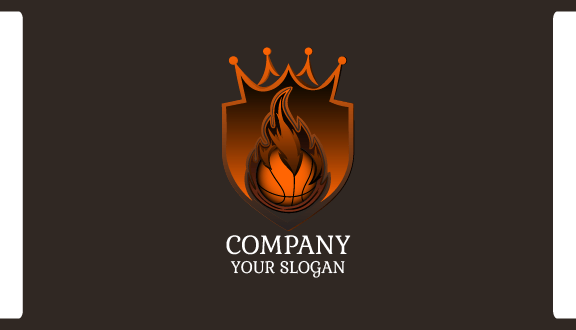 Crown Shield Basketball Business Card
