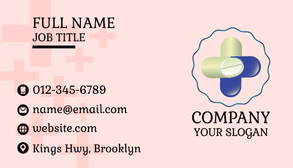 Curative Capsule Pharmacy Business Card