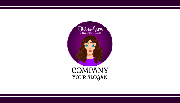 Curly Hair Fashion Business Card