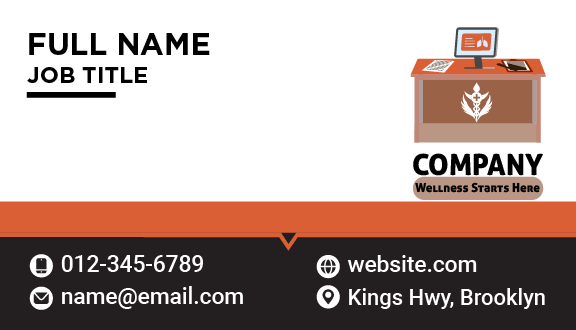 Customer Support Desk Pharmacy Business Card