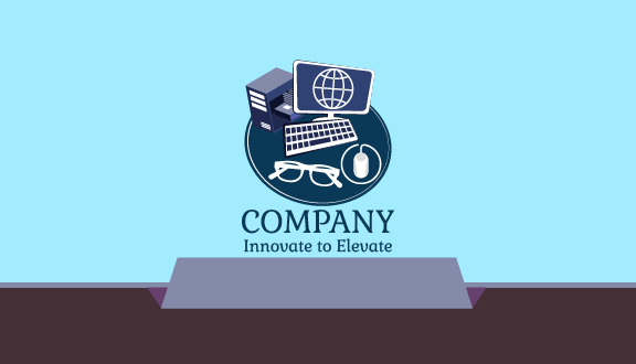 Cyber Security Computer Business Card