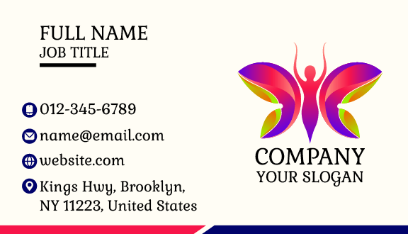 Dancing Butterfly Business Card
