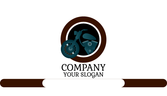 Dark Gray Bike Business Card