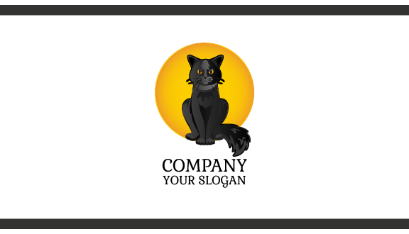Dark Shade Cat Business Card