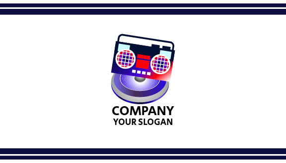 Dazzling Radio DJ Business Card