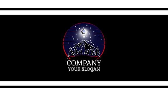 Deep Blue Moon Business Card