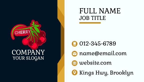 Delicious Cherry Bunch Business Card