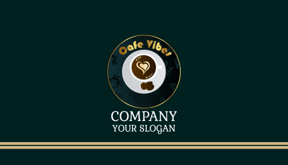 Delicious Heart Cafe Business Card