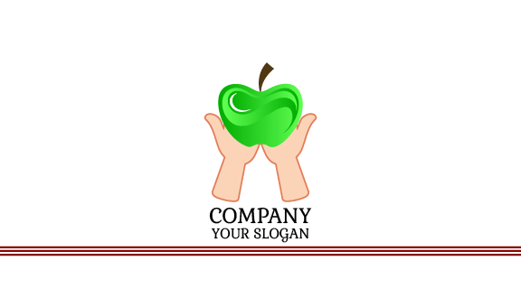 Dietitian Meal Apple Business Card