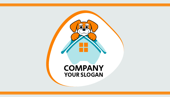 Dog Shelter Home Business Card
