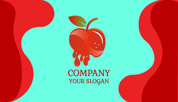 Dribbling Apple Business Card