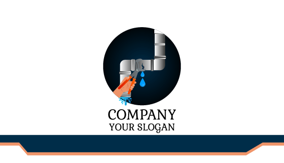 Dribbling Flow Plumber Business Card