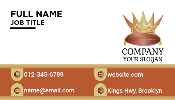 Dusty Rose Crown Business Card