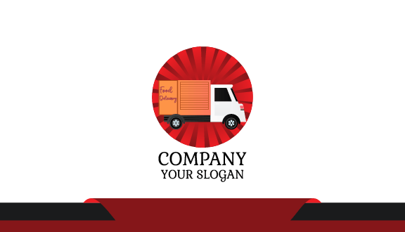 Efficient Delivery Truck Business Card