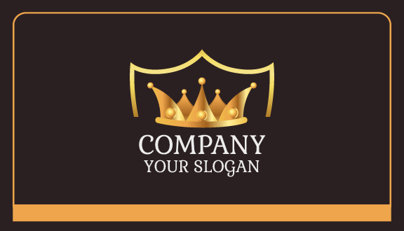 Elegantly Decorated Crown Business Card