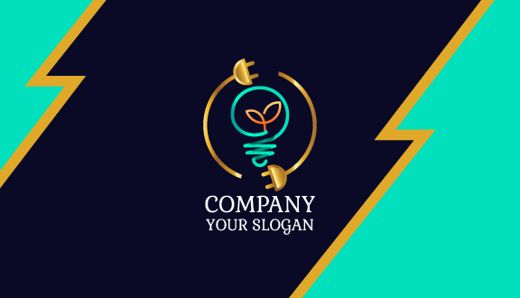 Energy Saving Electrician Business Card