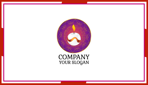 Event Celebration Candle Business Card