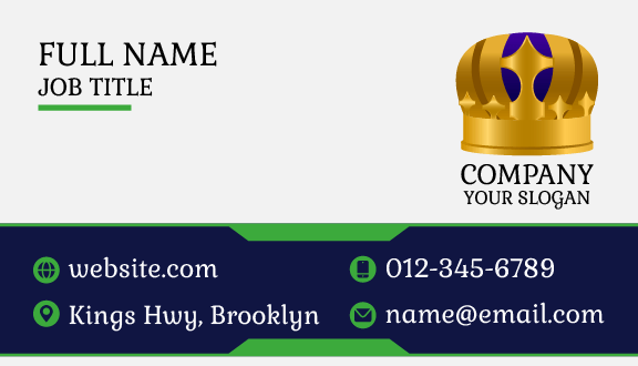 Excellent Finish Crown Business Card