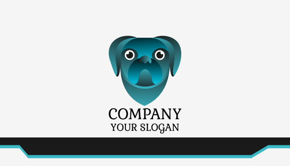 Excited Eyes Dog Business Card