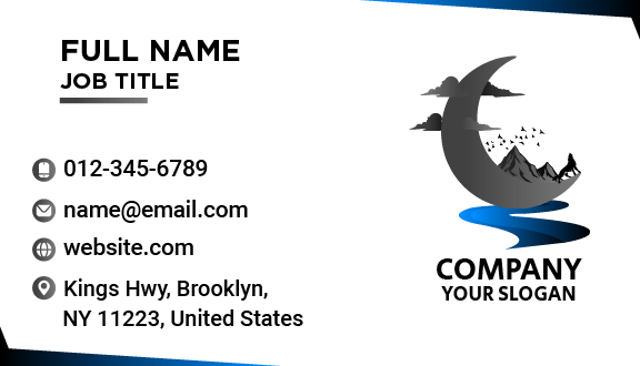 Exciting Adventure Moon Business Card