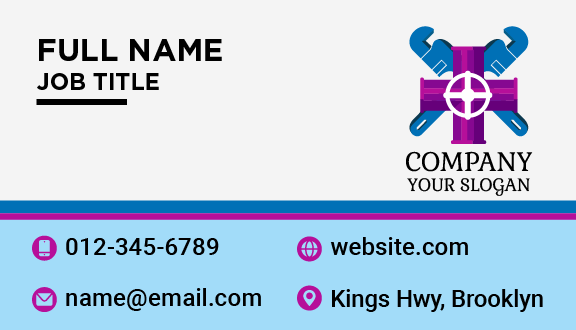 Expert Plumber Equipment Business Card