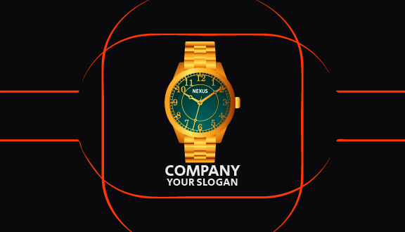 Extravagant Watch Business Card