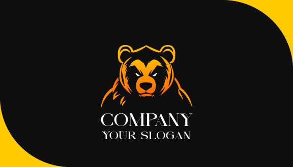 Extremely Angry Bear Business Card