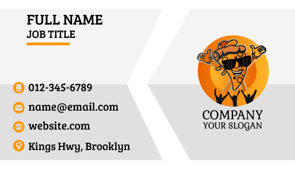 Fan Favorite Pizza Business Card