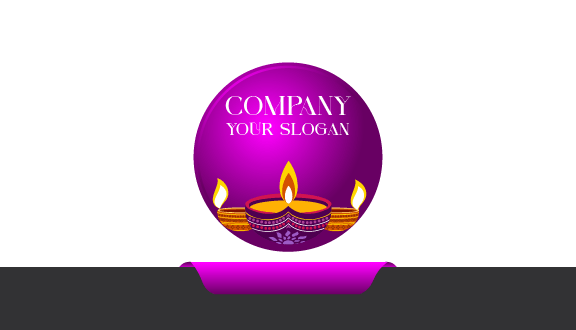 Festive Occasion Candle Business Card