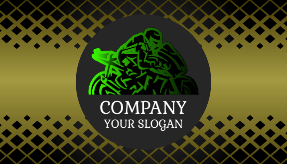 Fierce Bike Rider Business Card